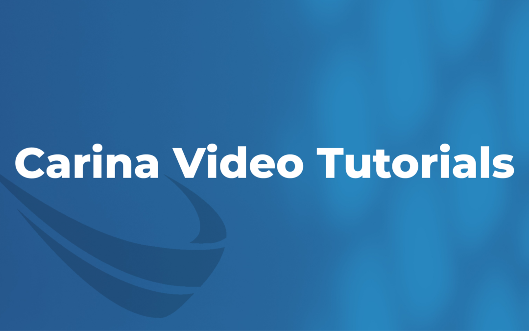 Carina Video Tutorials